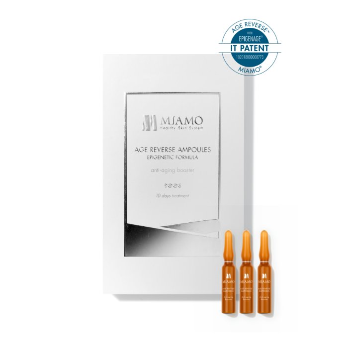 MIAMO AGE REVERSE AMPOULES EPIGENETIC FORMULA FIALE 10X2ML TESTER - Profumo Web